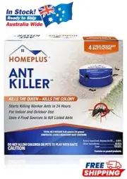 Home plus Ant Killer (4-Pack), Metal Ant Traps Indoor & Outdoor Ant Bait Station