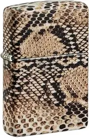 Zippo Brown Snake Skin Design Lighter