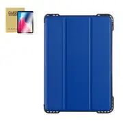 StylePro combo iPad 7th, 8th, 9th, 10.2” smart folio shockproof case + screen protector, blue.