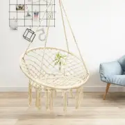 Hammock Swing Chair Macrame Hanging Cotton Rope Swing Bed Relax Outdoor Indoor