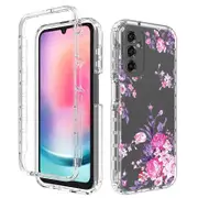 For Samsung Galaxy A24 4G (162.1 x 77.6 x 8.3mm) Phone Case PC Frame + TPU Transparent Phone Cover