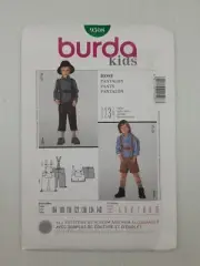 Burda Sewing Pattern 9508 Boys Pants Shorts Pattern Size US 4-10 EUR 104-140 NEW