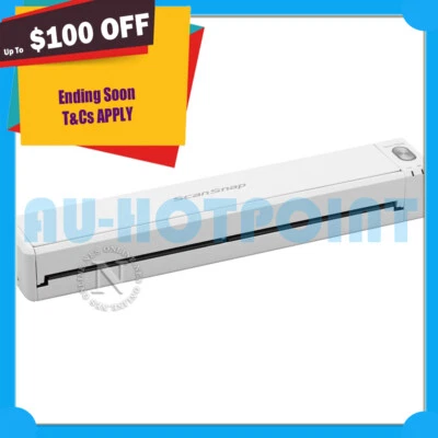 NEW RICOH SCANSNAP IX100 A4 Portable/Mobile Document Scanner+WI-FI [WHITE]