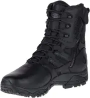 Merrell Moab 2 Response 8" - 8W men, 9.5W women - WP Tactical Boot w/zipper Blk