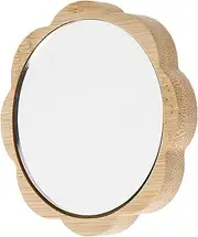 SOESFOUFU Wooden Cosmetic Mirror Vanity Mirror Travel Mirror Small Mirror for Purse Compact Mirrors Compact Mirror for Purse Handheld Makeup Mirror Handheld Mirror Small Compact Mirror Glass