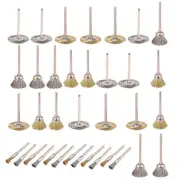 36 pcs Copper Wire Polishing Wheel Brush Drum full set for Rotary Tool Hot R3X9