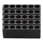 5 Pcs Bit Holder 6 Hole 1/4 Hex Shank Screwdriver Plastic Screwdriver Storage