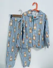 Peter Alexander Boys Pjs Set Size 8 Bunny Rabbit Flannelette Jnr Pyjamas New
