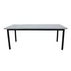 Lara 240cm 8 Seater Outdoor Dining Table Glass Concrete Top Divano