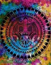 Hamza Multi Poster Tapestries Hamza Poster Mandala Cotton Home Decor Wall Poster
