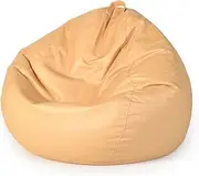Jumbo Durable Bean Bag Chair Cover for Adults,Waterproof Storage Bean Bag Chair Cover (Cover only,No Filler),Living Room Furniture Sofa Cover for Organizing Plush Toys,A