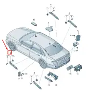 AUDI A8 4N Left Upper Antenna Amplifier 4N0035225M NEW GENUINE