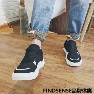 FINDSENSE品牌 四季款 新款 日本 男 高品質 透氣網布 輕便 休閒 運動鞋 板鞋 舒適透氣 潮流鞋子