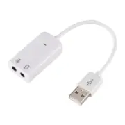 USB 7.1 Sound Card External Independent Computer Desktop With Cable Free Dr!UU