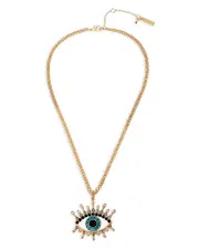 Kurt Geiger London Evil Eye Pendant Necklace, 16-18