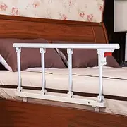 Side Guard for Elderly Bed Fence Retractable Guard Railing Foldable Bed Rail Safety Side Guard for Elderly, Adults Assist Handle Handicap (C)