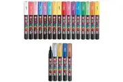Uni Posca Paint Marker Pens, Extra Fine Point, Bundle Set of 21