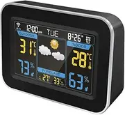 JSEIAJB APP Intelligent Color Screen Automatic Timing Alarm Clock Multi-Functional Weather Station Forecast