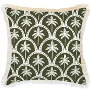 Cushion Cover-Coastal Fringe-Corfu Euclayptus-60cm x 60cm