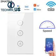 Smart WiFi Fan Light Switch In-Wall Ceiling Fan For Alexa Google L2KD