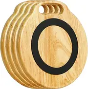 4 Pack Wooden Trivets Hot Dishes,Wooden Trivets Hot Pots and Pans,100% Natural Beech Wood,Anti-Slip, Versatile, Durable