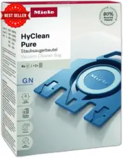 Miele GN HyClean Pure Dustbags 4 Pack C1 C2 C3 Vacuum Cleaners w/ Filter & Seal