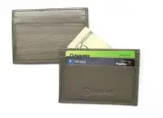 Leather Front Pocket Wallet, Credit Card Holder - RFID Safe - Gray
