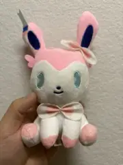 POKEMON Psycho saiko Soda refresh eevee plush doll Sylveon 4 inch no tag