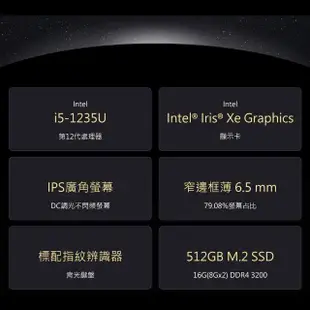 【HP 惠普】14吋 i5-1235U 輕薄筆電(超品/16G/512G SSD/Win11)