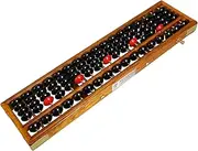 UPKOCH Retro Abacus Traditional Chinese Math Learning Tool for Students Column Educational Counting Device for Mental Arithmetic and Home Decoration