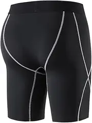 Yardenfun Men's Compression Fitness Pants Basketball Leggings Running Tights Breathable Fast-Drying Material (XL)