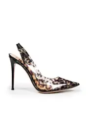 Leopard Print PVC Pumps