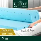 Giselle Bedding Memory Foam Mattress Topper Ventilated Gel Mat Bamboo 5cm Single