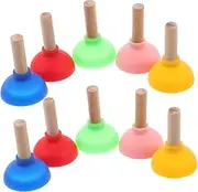 Sosoport 10pcs Mini Plunger Holder Tool for Dollhouse Pranks Innovative Props for Unique Performance Stable Fixation for Magician Tricks Cute Funny Bathroom