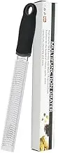 Selecto Bake Citrus Peel and Cheese Grater, Parmesan Cheese, Lemon, Ginger, Garlic, Nutmeg, Chocolate, Vegetables, Fruit, Razor Sharp Stainless Steel Blade, Wide, Dishwasher Safe