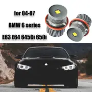 2x White Bright 80W LED Angel Eyes Light Bulbs Lamps for BMW 6 series E63 E64