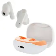 Skullcandy Smokin' Buds XT Wireless in-Ear Earbuds Bone Color Orange Trim Case