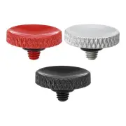 Camera Shutter Button 3pcs Shutter Release Button Knurled, Red Silver Black