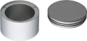 New TEC Accessories Min-E-Vault Container Silver MEV-002-SIL