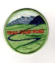 Trail Ridge Road, Rocky Mountain National Park, Colorado, Vintage Souvenir Patch