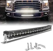 Conveville LED Light Bar Curved 26 Inch Single Row Offroad Lighting Driving Lightbar Spot Flood Combo Beam LED Work Light for Trucks UTV ATV SUV 4WD 4X4 Pickup