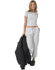 [Decjuba Kids] Harper Crop Tee in Light Grey Marle