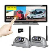 HD RV Vehicle Backup Cameras Wireless with 10.26" Monitor for Car Truck Trail...