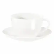 ASA à table Coffee Cup with Coaster Saucer Fine Bone China Warm White 210 ml