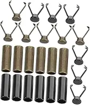 Healvian 12 Sets Vibrant Metal Drawstring Stoppers for Hoodies Sneakers and Hats Durable Cord End Caps with Fixed Buckle Design for Secure Fit and Aesthetic Appeal