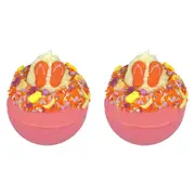 2PK Bomb Cosmetics Girls Just Wanna Have Sun Scented Bath Bomb Blaster Tub Fizzy