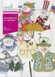 Snowmen for all Seasons Anita Goodesign Embroidery Machine Design CD BRAND NEW!