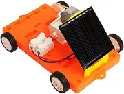 COSMEVIVI 1 Set Solar Car Assemble Model DIY Engineering Experiment Kit for Portable Solar Vehicle for Science Projects and Hands Learning