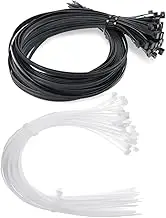 Extra Large Zip Ties 40 Inch Long Cable Wire Plastic Ties with 200 Pounds For Use Indoor And Outdoor (25, Black)