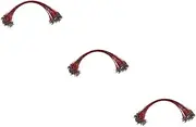 3sets Braid Fishing Line Wire Trace Leader Fishing Rig Tackle Steel Leaders for Bass Herring Perch 100pcs*3